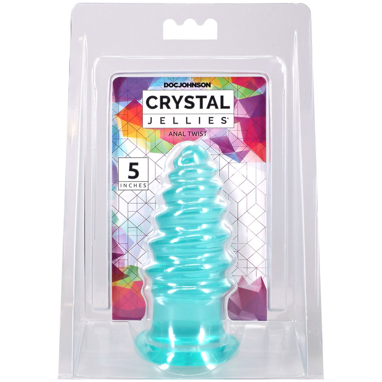 Crystal Jellies Anal Twist 5 Inch Teal