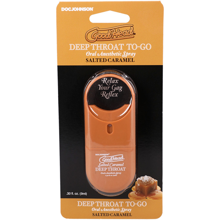 Goodhead Deep Throat Spray To-Go Salted Caramel 0.30 oz.