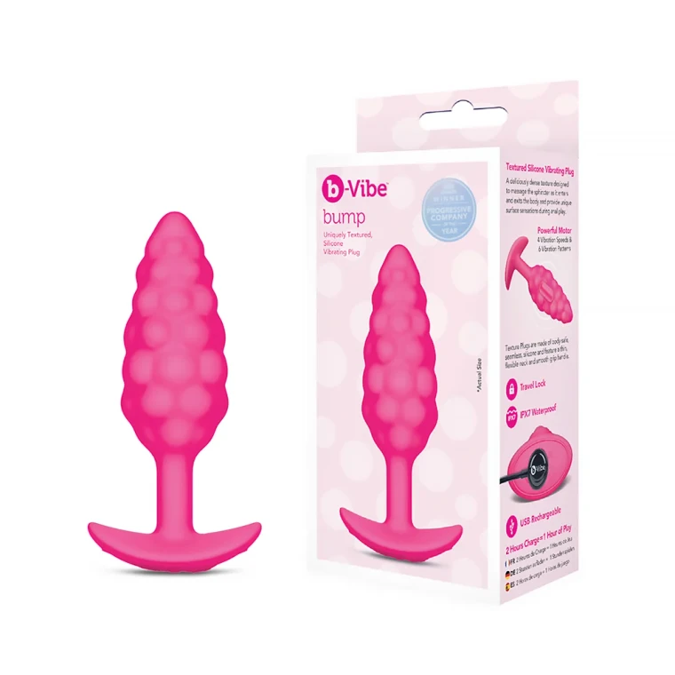 b-Vibe Bump Texture Plug Pink
