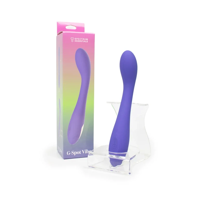 Spectrum Essentials Rechargeable Silicone G-Spot Vibrator Purple