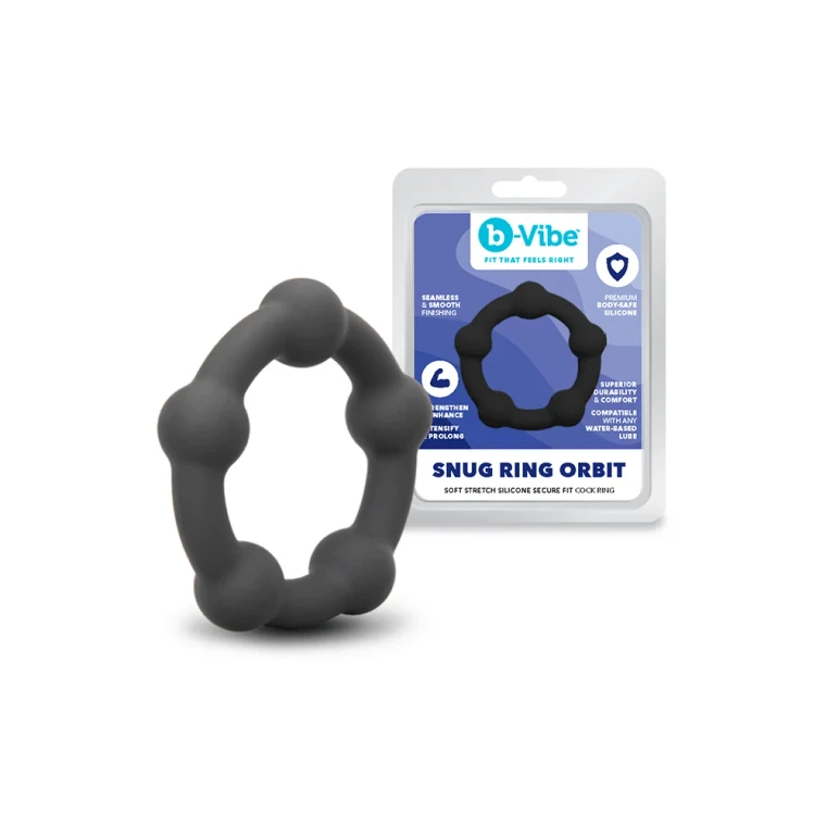b-Vibe Snug Ring Orbit Nubby Snug Fit Silicone C-Ring