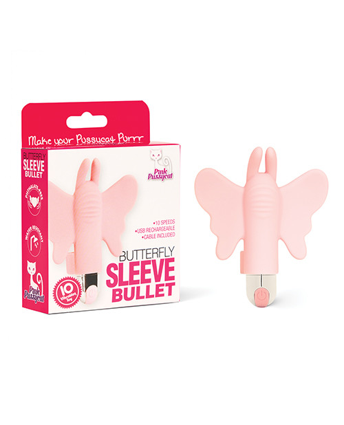 Pink Pussycat Butterfly Sleeve Bullet