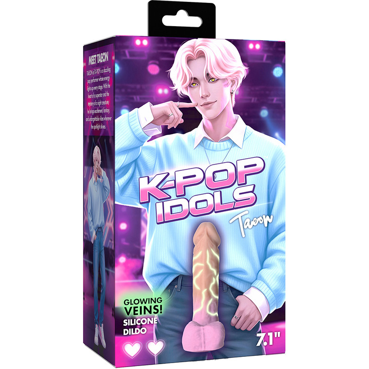 K-Pop Idols Taeon Silicone Dildo With Balls