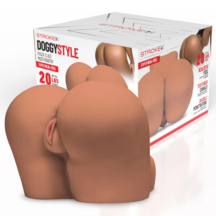 Stroke-X Doggystyle Pussy & Ass Masturbator Brown