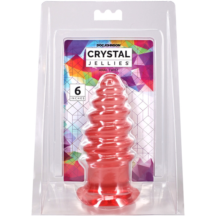 Crystal Jellies Anal Twist 6 Inch Pink