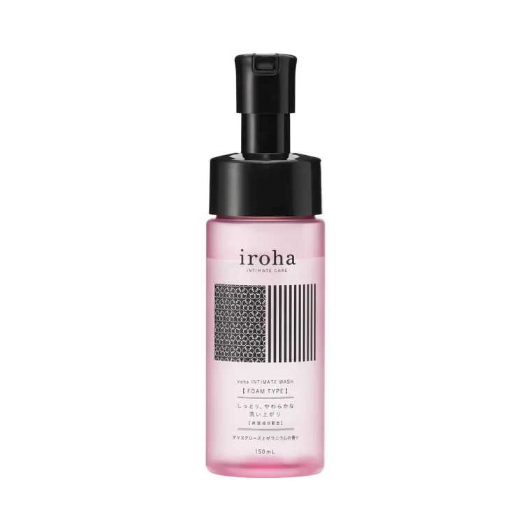 iroha Intimate Wash Foam Damask Rose and Geranium 5.07 oz.