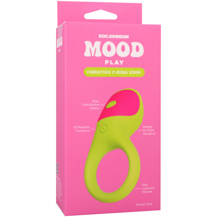 Mood Play Vibrating C-Ring Green