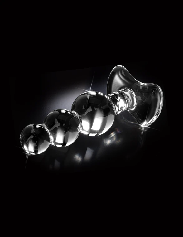 Pipedream Icicles No. 47 Hand Blown Glass Butt Plug - Clear