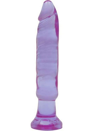 Doc Johnson Crystal Jellies 6" Anal Probe Starter Butt Plug Kit - Purple