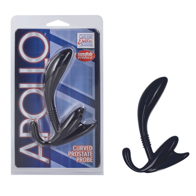 CalExotics Apollo Curved Prostate Massager - Black