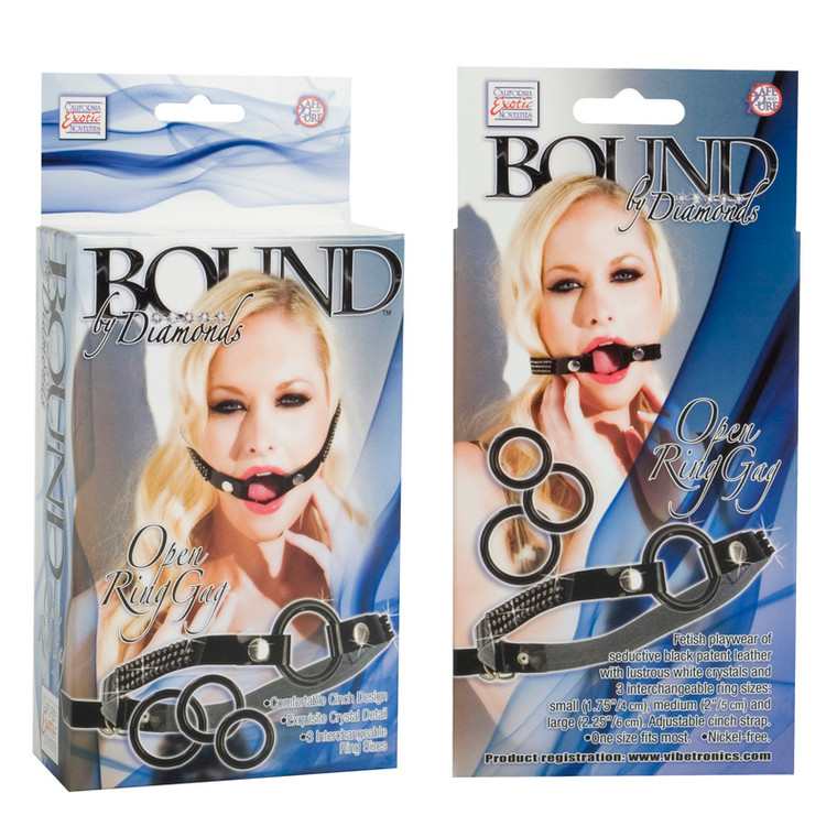 CalExotics Fetish Bound By Diamonds Open Ring Mouth Gag
