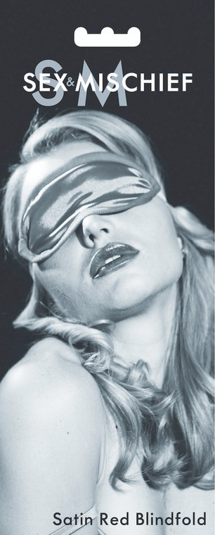 Sportsheets Sex & Mischief Fetish Satin Blindfold - Red