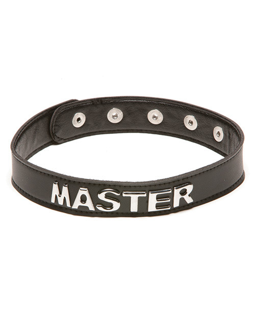 Allure Xplay Talk Dirty To Me Leather Fetish Collar - Master