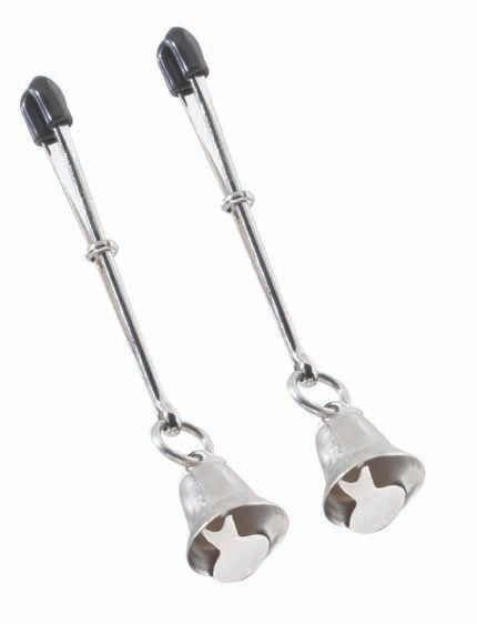 Spartacus Fetish Adjustable Tweezer Nipple Clamps Includes Bells