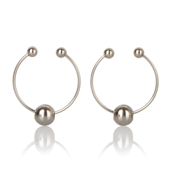 CalExotics Fetish Exotic Nipple Rings - Silver