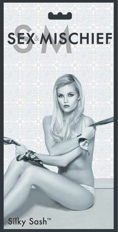 Sportsheets Sex & Mischief Fetish Silky Sash Restraints - Black