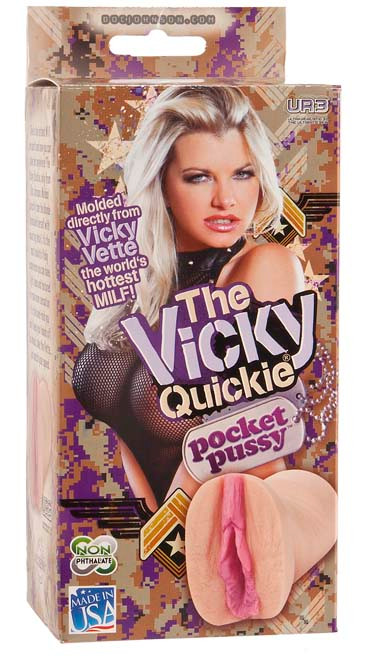 Doc Johnson All - Star Porn Stars ULTRASKYN Pocket Pussy Pal Masturbator Stroker - Vicky Vette