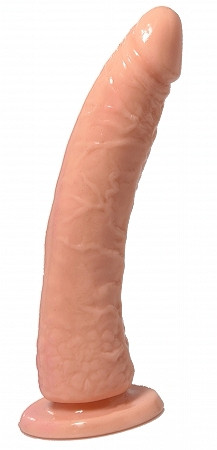 Pipedream Basix Rubber Works 7" Slim Realistic Dildo - Flesh