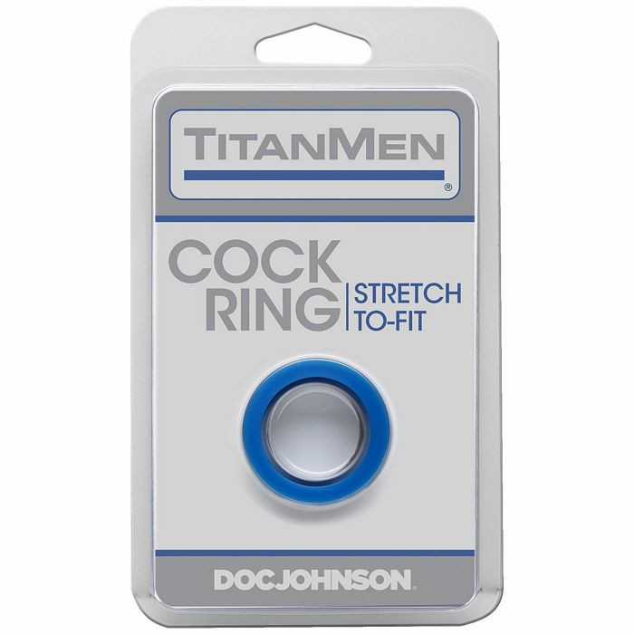 Doc Johnson Titanmen Tools Cock Ring - Blue