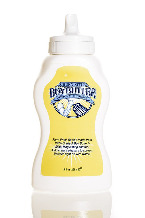 Boy Butter Personal Lubricant Churn Style - 9 Oz Squeeze Bottle