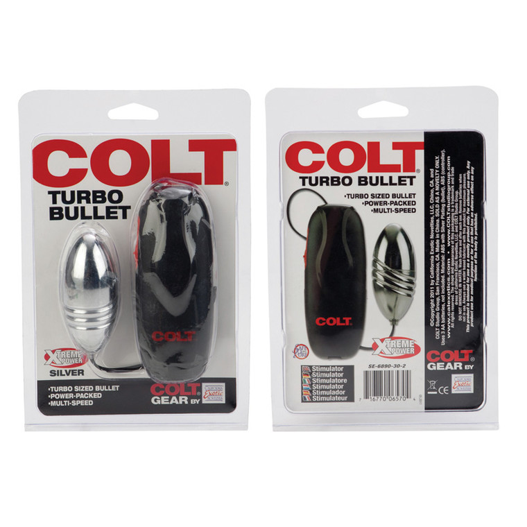 CalExotics Colt Turbo Bullet Vibrator - Silver