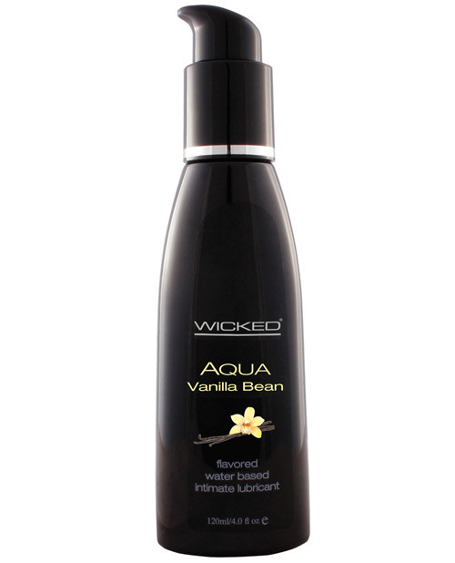 Wicked Sensual Care Collection Aqua Waterbased Personal Lubricant - 4 Oz Vanilla Bean