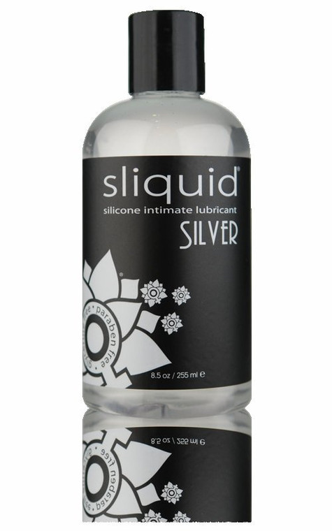 Sliquid Silver Silicone Glycerine & Paraben Free Personal Lubricant 8.5 Oz Bottle