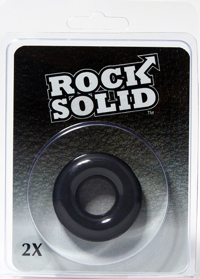 Doc Johnson Rock Solid 2" Black Donut Cock Ring