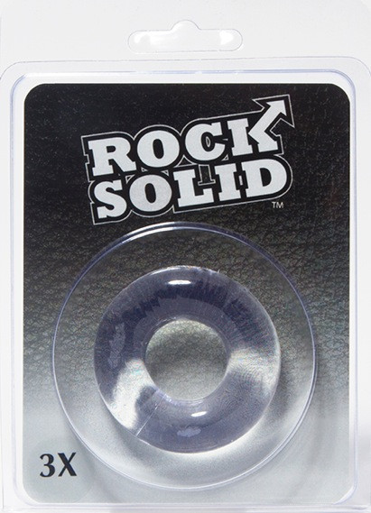 Doc Johnson Rock Solid 3" Clear Donut Cock Ring