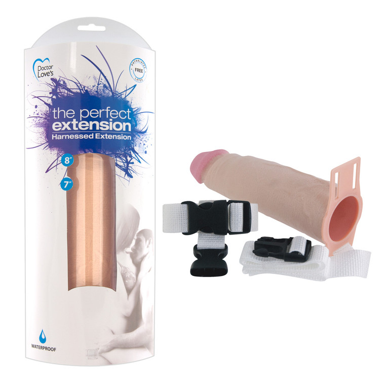 Deeva Perfect Extension 8" Harnessed Penis Extension