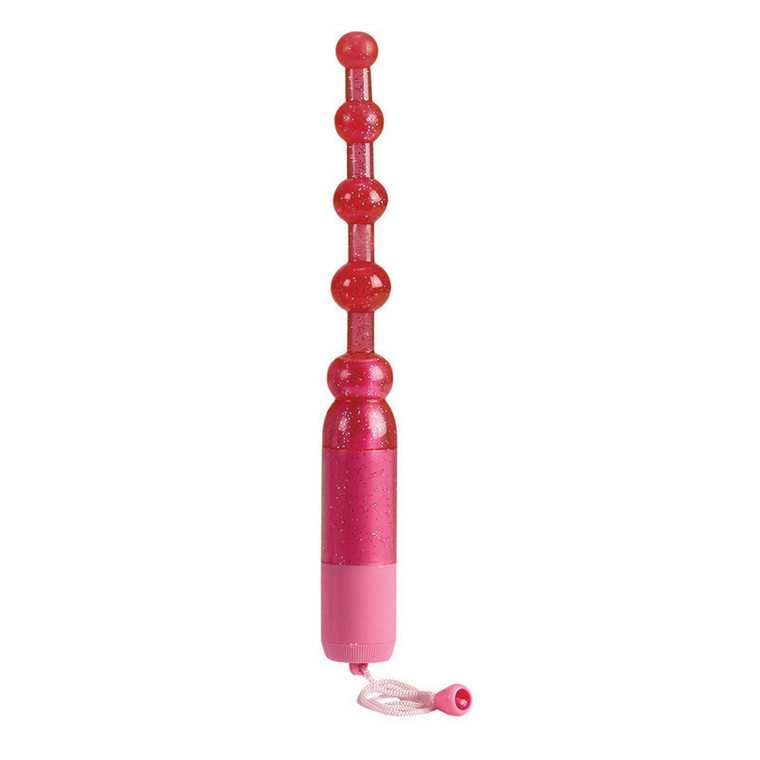 CalExotics Vibrating Pleasure Beads - Pink