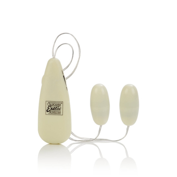 CalExotics Pocket Exotics Glow In The Dark Double Bullet Vibrators