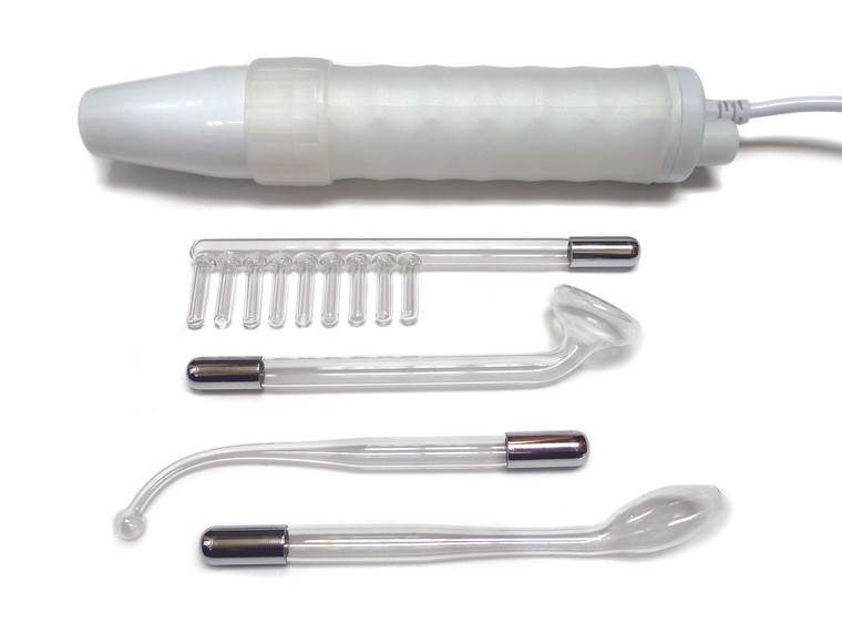 Kinklab Fetish Red Handle Electro Stimulation Neon Wand Includes Red Electrode