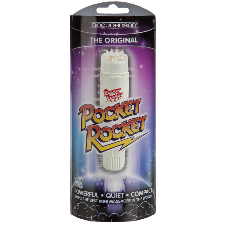 Doc Johnson Original 4" Pocket Rocket Vibrator - Ivory
