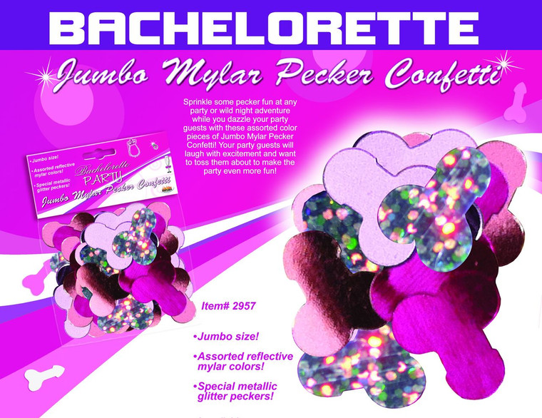 Hott Products Jumbo Mylar Pecker Party Confetti