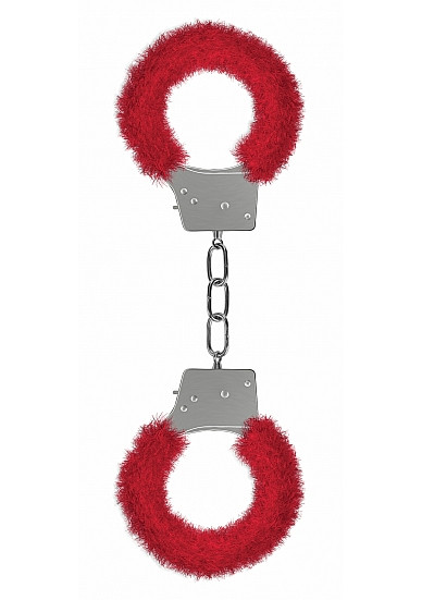 Shots Ouch Fetish Beginner's Handcuffs Furry - Red