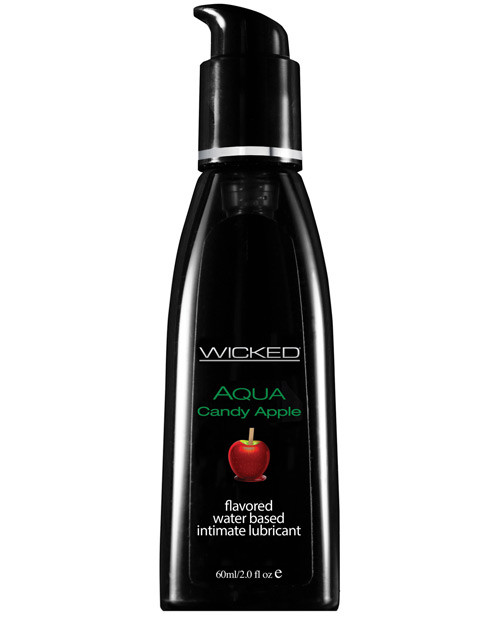 Wicked Sensual Care Collection Aqua Waterbased Personal Lubricant - 2 Oz Candy Apple