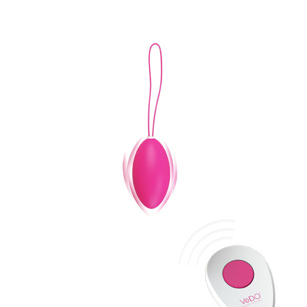 VeDO Peach Rechargeable Egg Vibrator - Foxy Pink