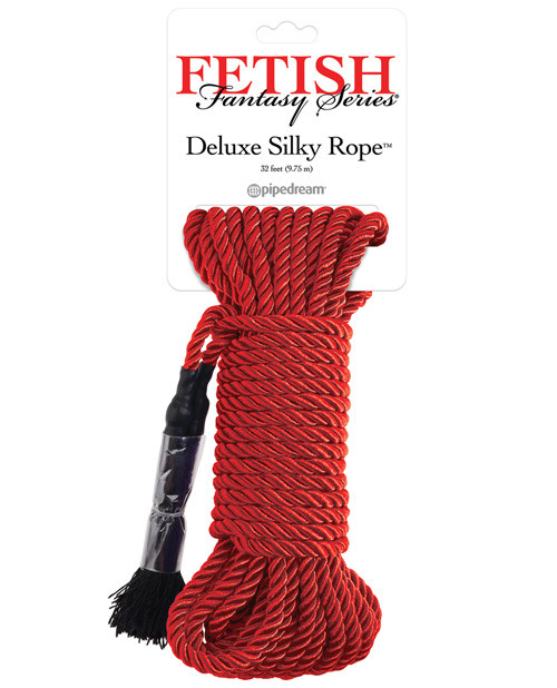 Pipedream Fetish Fantasy Series Deluxe Silk Rope - Red