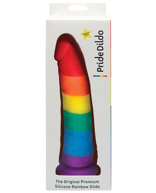 Pride Rainbow Colors Realistic Dildo