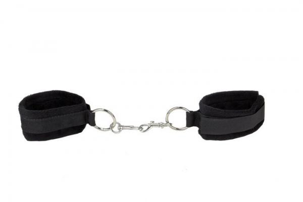 Shots Ouch Fetish Velcro Cuffs Black