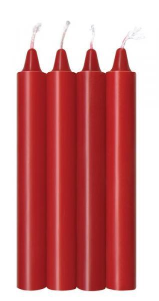Icon Brands Make Me Melt Sensual Warm Drip Romantic Candles 4 Pack Red