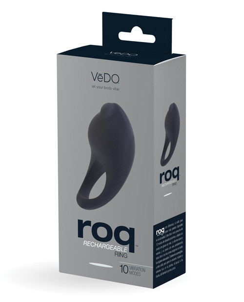 VeDO Roq Rechargeable Cock Ring - Black