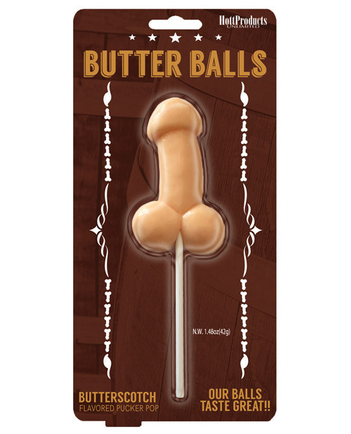 Hott Products Butter Balls Pecker Pop - Butterscotch