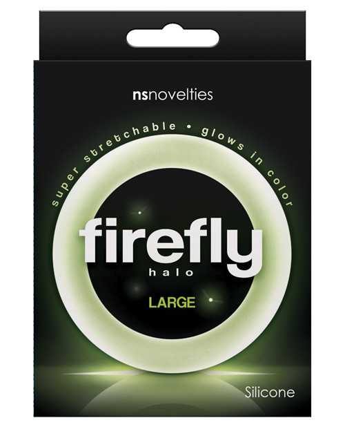 NS Novelties Firefly Halo Large Cock Ring - Clear