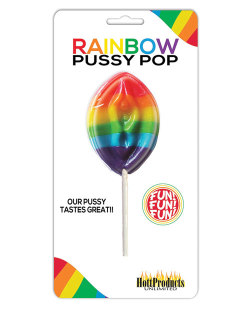 Hott Products Rainbow Pussy Pops Carded