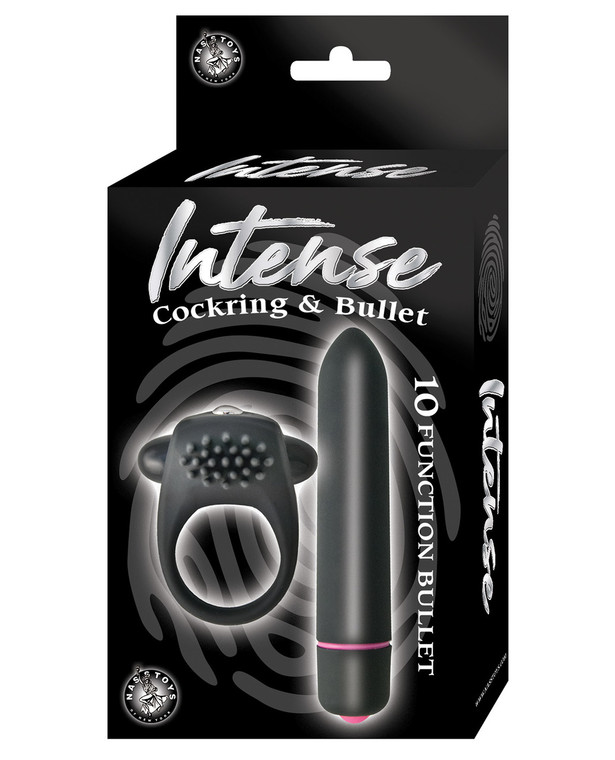Nasstoys Intense Cock Ring & Bullet Vibrator - Black