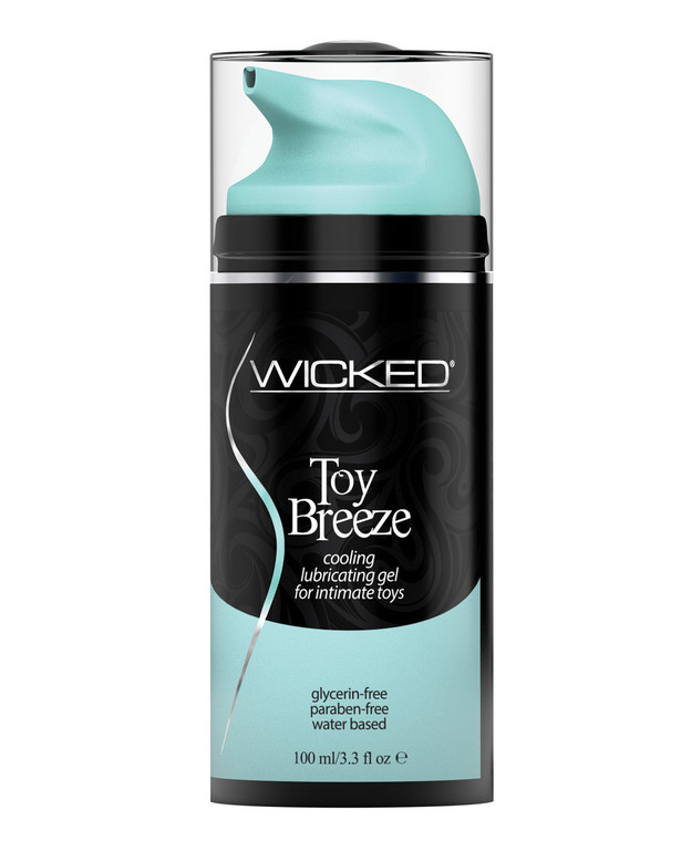 Wicked Sensual Care Collection Toy Breeze Waterbased Cooling Personal Lubricant - 3.3 Oz