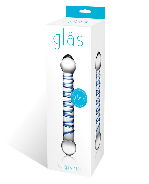 Glas 6.5" Spiral Glass Dildo