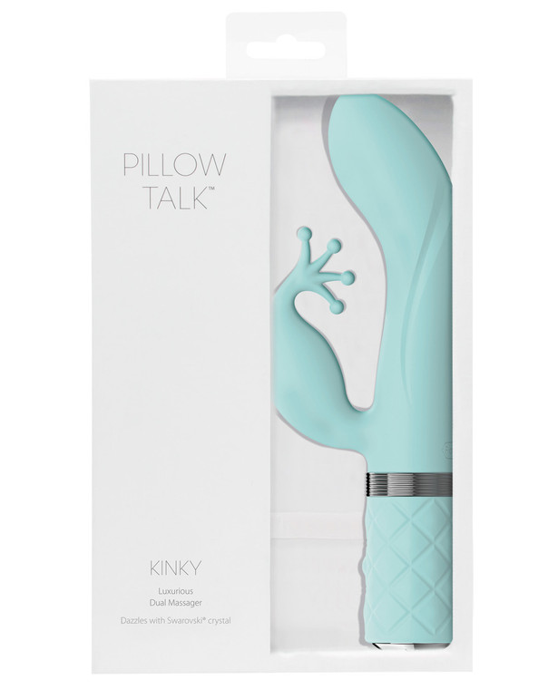 BMS Pillow Talk Kinky Rabbit Vibrator - Teal